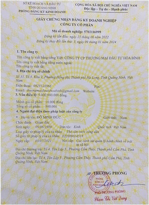 Giấy phép kinh doanh